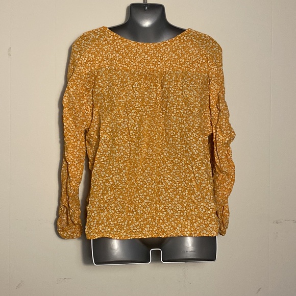 Maeve Anthropologie Floral Button V Neck - Picture 6 of 7